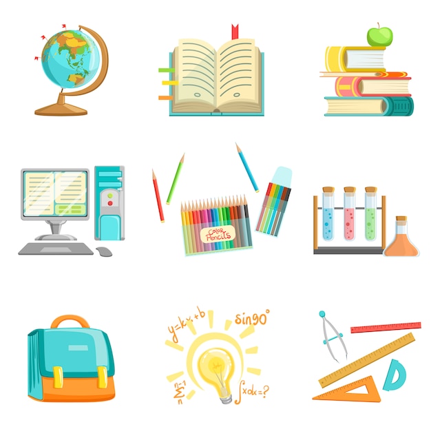 School education and studies related illustrations