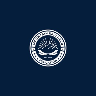 Школа эмблема логотип дизайн вдохновение