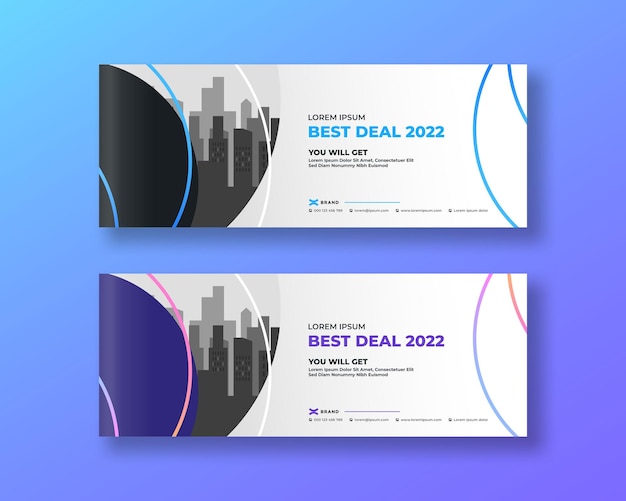 Vector school facebook cover and web banner template social media cover template