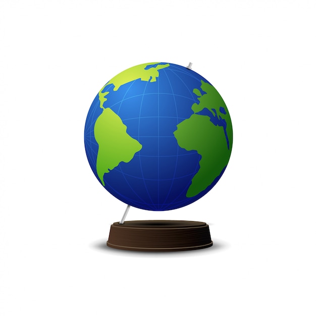 School globe isolated