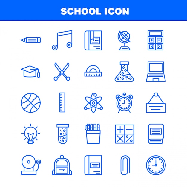 School Icon set