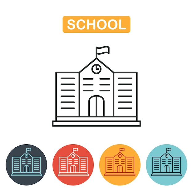 School Icon Vector illustration