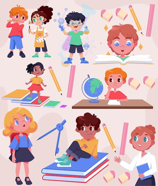 School kids vector