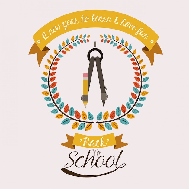 Vector school ontwerp