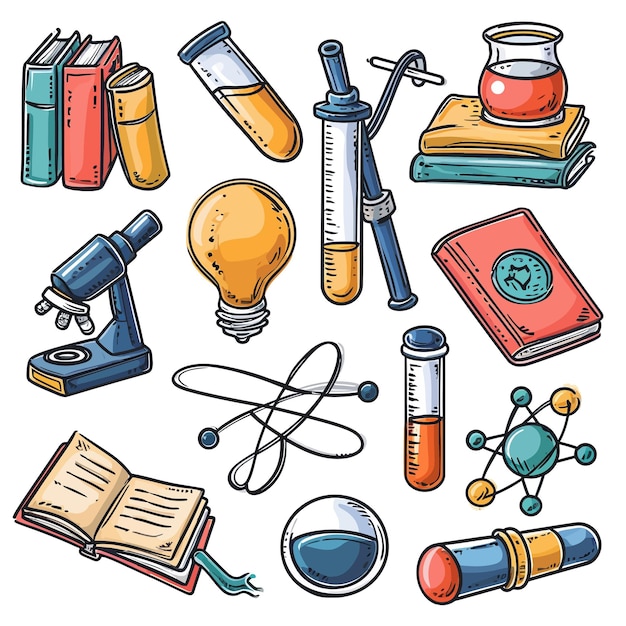 Вектор school_science_and_education_icons (школа науки и образования)