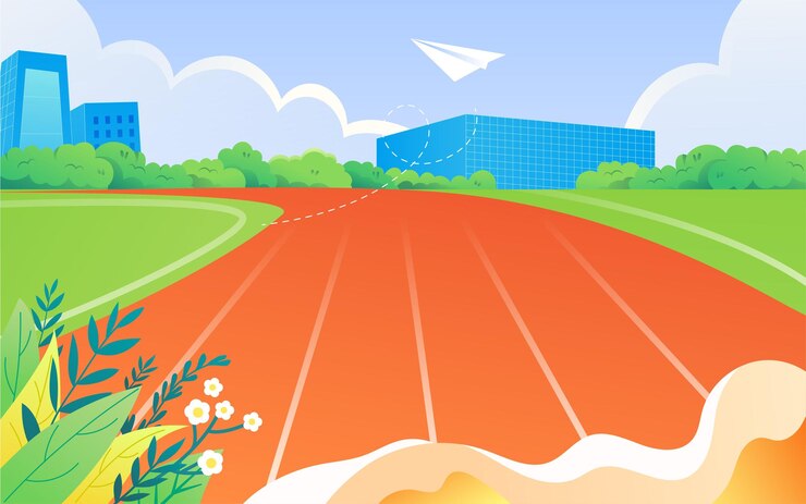 Vector school season character going to school illustration campus playground student school opening poster