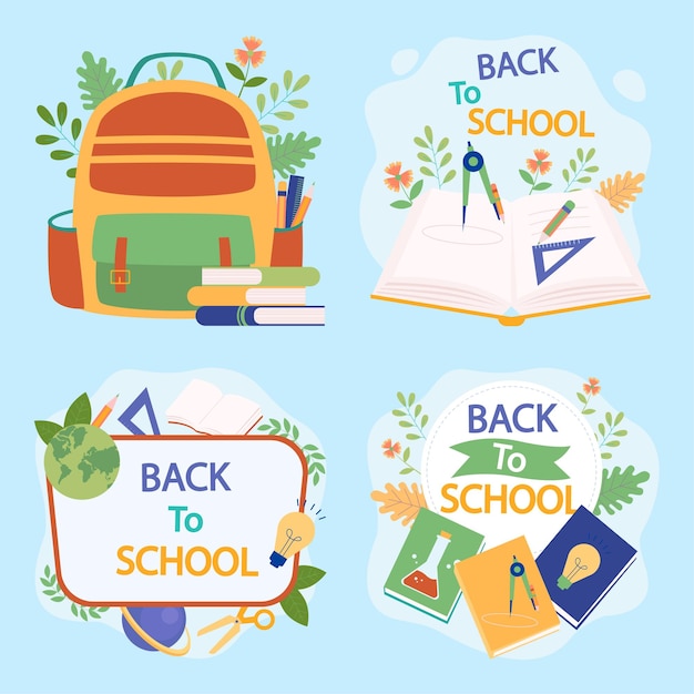 school stationery vector