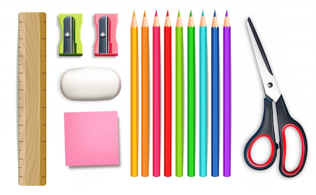 School supplies illustration