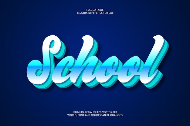 School Text Effect