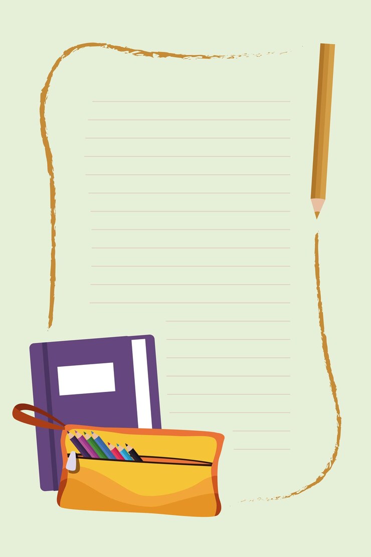 Vector schoolbenodigdheden en boek