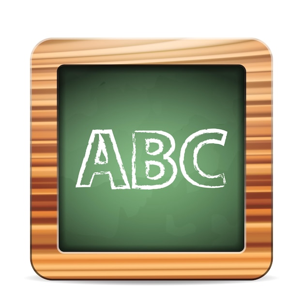 Vector schoolbord abc