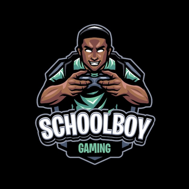 Schoolboy Mascot Logo Template