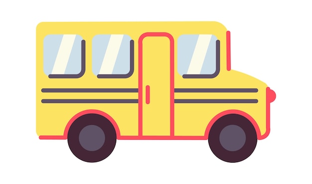 Schoolbus pictogram vectorillustratie