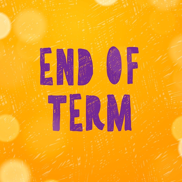 Schools out end of term vector illustration