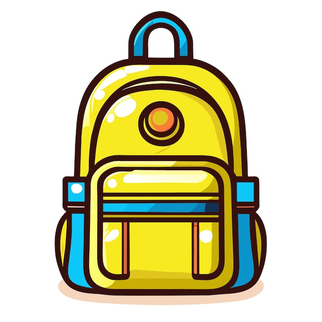 schooltas doodle vectorillustratie