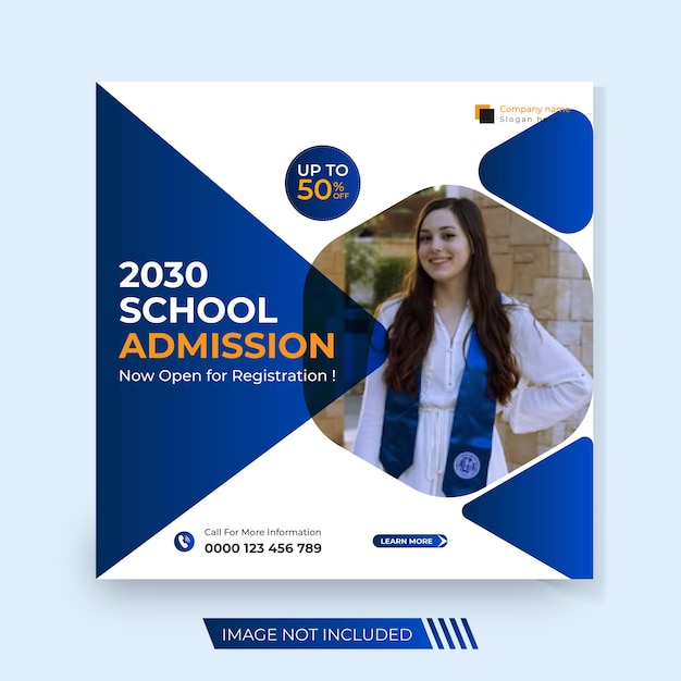 Schooltoelating social media post design