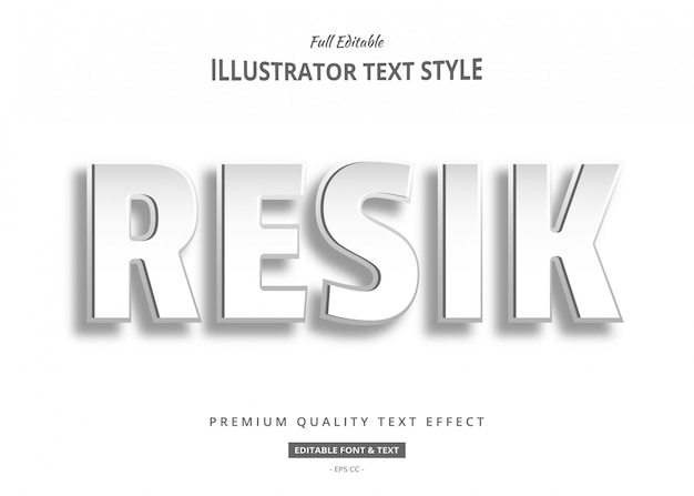 Schoon 3D-tekststijleffect