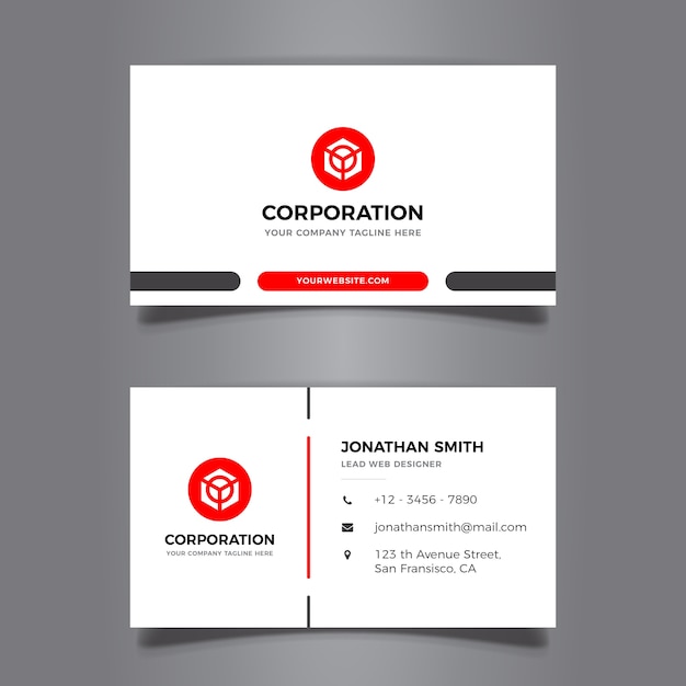 Schoon Corporate Business Card Design