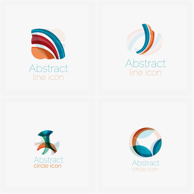 Schoon elegant cirkelvormig abstract geometrisch logo Universeel voor elk idee