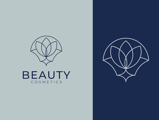 Schoonheid en vrouwelijk logo-concept voor cosmetica- en spa-bedrijven