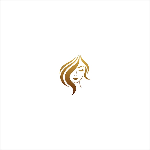 Schoonheid Logo ontwerp geïsoleerde vectorillustratie