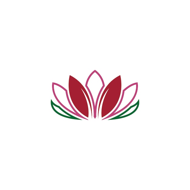 Schoonheid Lotus bloemen logo ontwerp pictogrammalplaatje