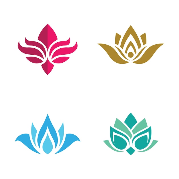 Schoonheid lotus logo afbeeldingen afbeelding ontwerp