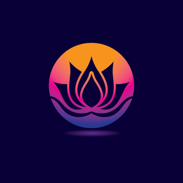 Schoonheid lotus logo ontwerp