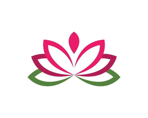 Schoonheid lotus logo sjabloon