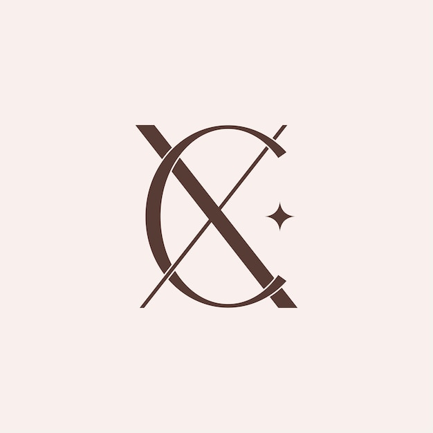 schoonheid mode elegant monogram XC of CX