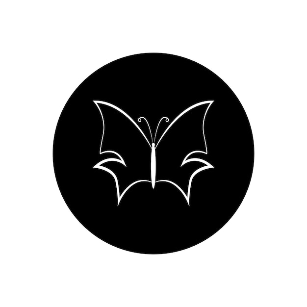 Schoonheid vlinder Logo