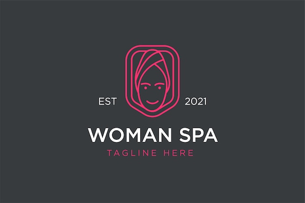 Schoonheid vrouwen spa logo sjabloon