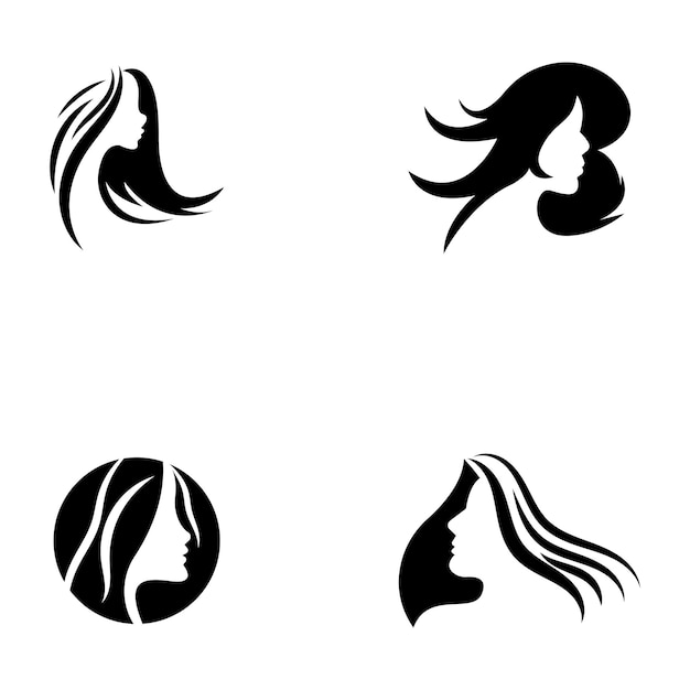 Schoonheidssalon logo vector pictogram ontwerp templatevector