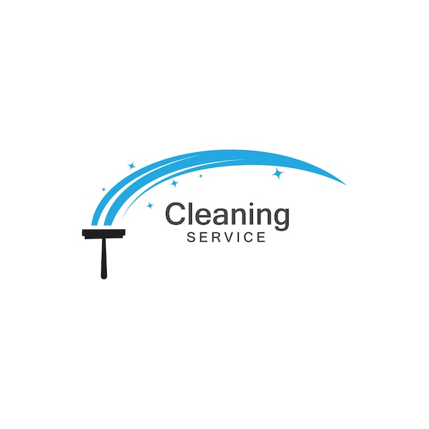 Schoonmaak service schoon logo vector pictogrammalplaatje