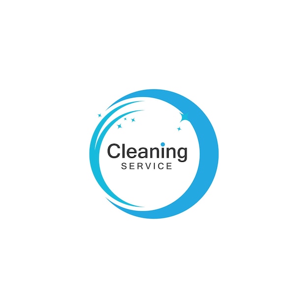 Schoonmaak service schoon logo vector pictogrammalplaatje