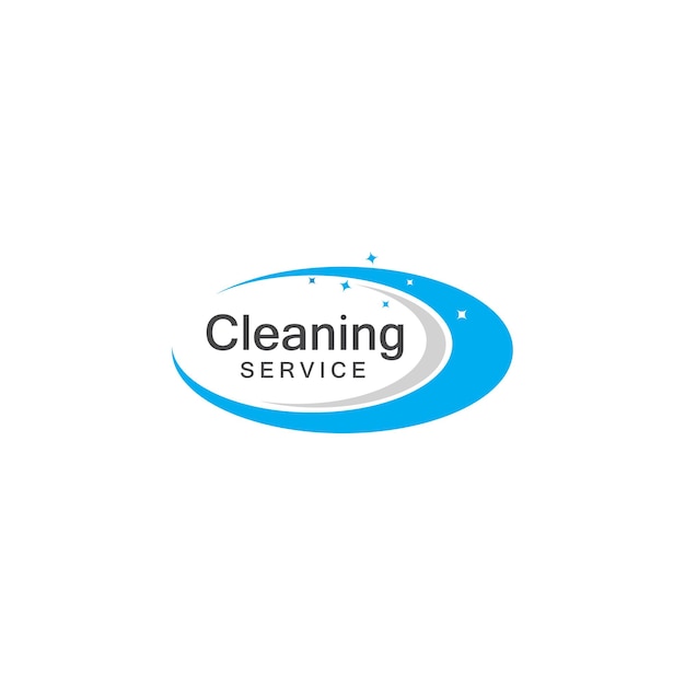 Schoonmaak service schoon logo vector pictogrammalplaatje