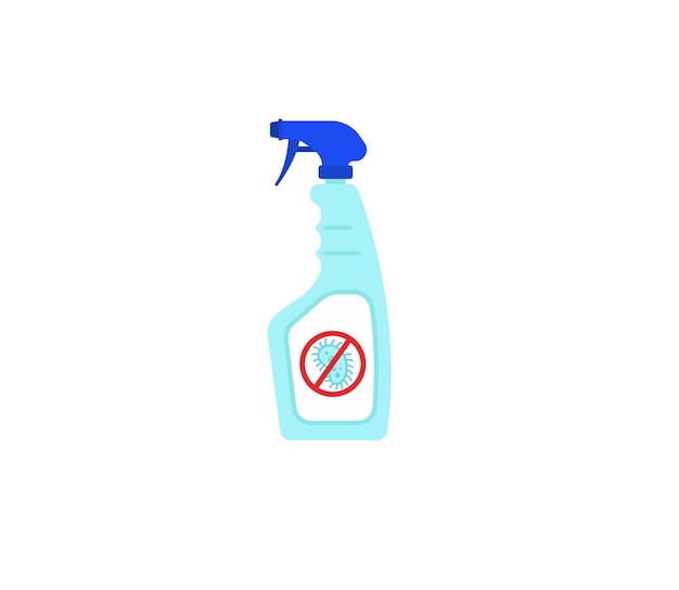 Schoonmaak Spray vector geïsoleerde pictogram. Emoji-illustratie. Desinfectie spray vector emoticon