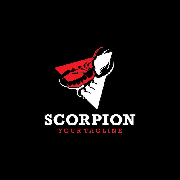 Schorpioen logo ontwerp sjabloon vector illustration