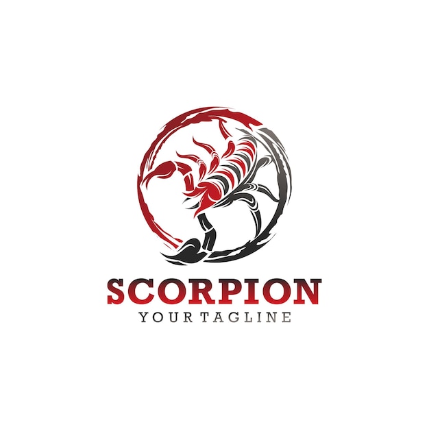Schorpioen logo pictogram ontwerpsjabloon
