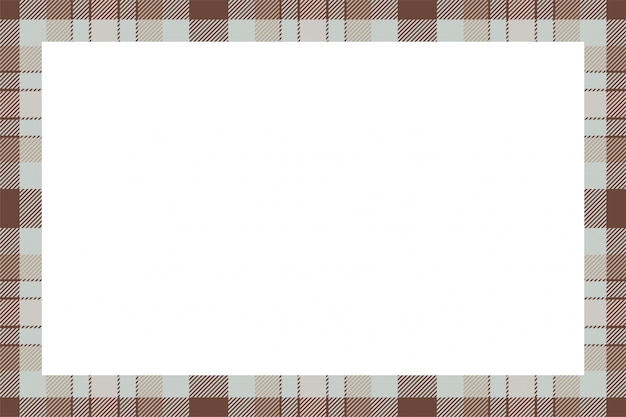 Vector schotse tartan rechthoekig frame