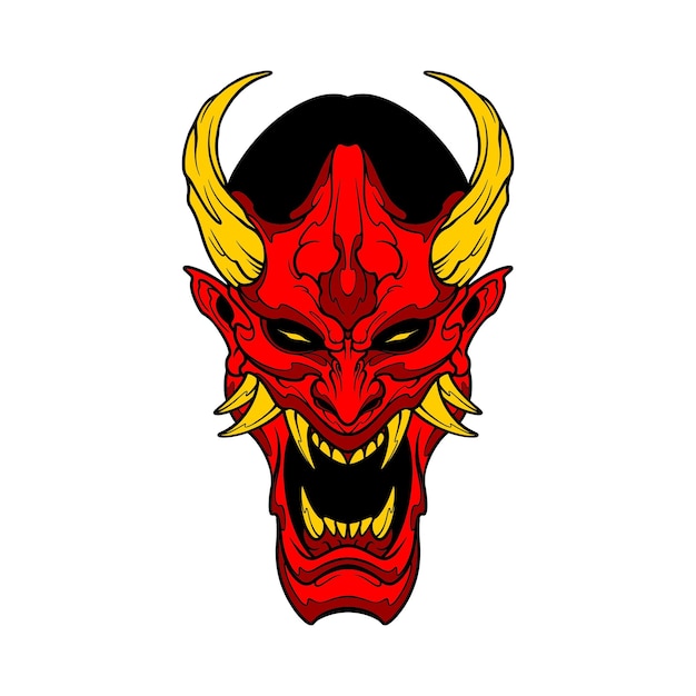 schreeuwen demon oni masker