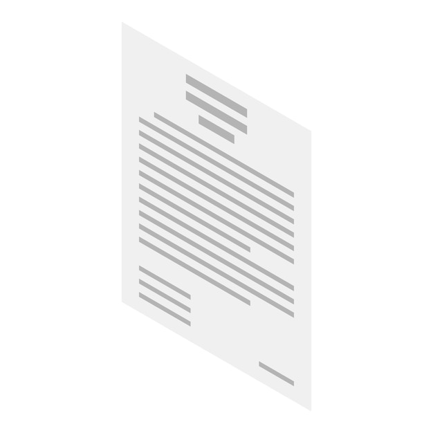 Schriftelijk vonnis pictogram isometrisch van schriftelijk vonnis vector pictogram voor webdesign geïsoleerd op een witte achtergrond
