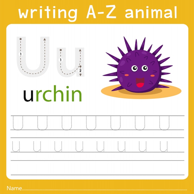 Schrijf az animal u