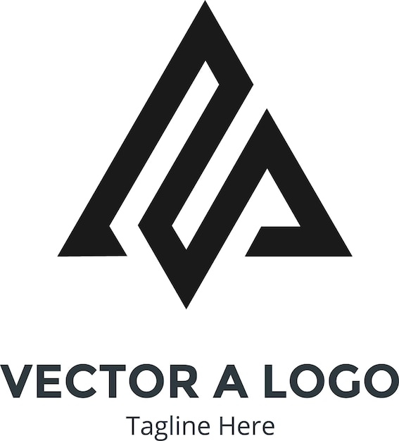 Vector schrijf vector a logo