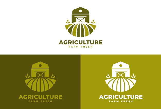 Schuur huis logo vector ontwerpsjabloon Boerderij logo concept sjabloon inspiratie