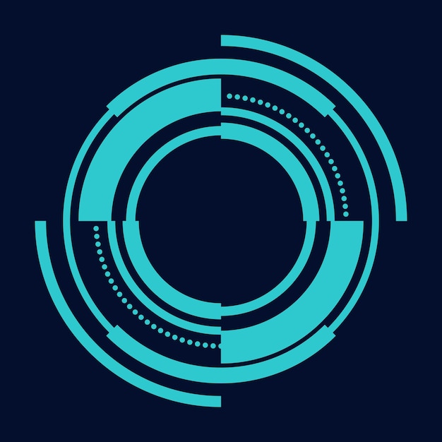 sci fi cirkel frame modern gebruikersinterface element Technologie futuristisch