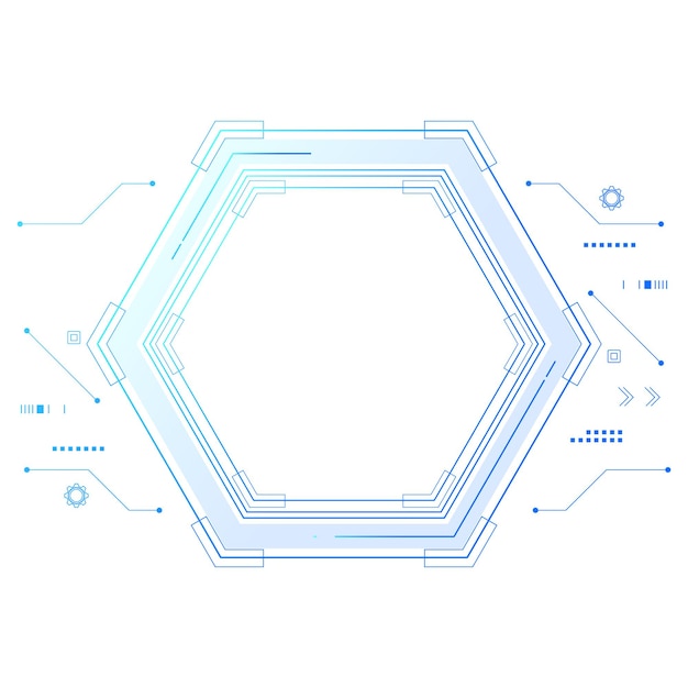 Vettore interfaccia utente futuristica di fantascienza hud technology abstract background vector illustration