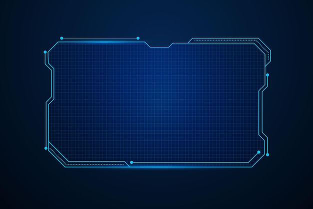 Sci fi futuristische gebruikersinterface, Hud frame sjabloonontwerp, abstracte achtergrond van de technologie