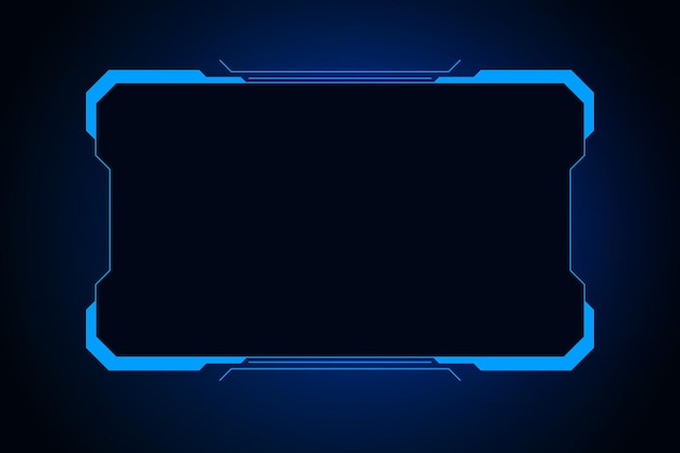 Sci fi futuristische gebruikersinterface hud sjabloon frame ontwerp technologie abstracte achtergrond