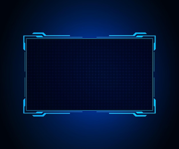 Sci fi futuristische gebruikersinterface hud sjabloon frame ontwerp technologie abstracte achtergrond